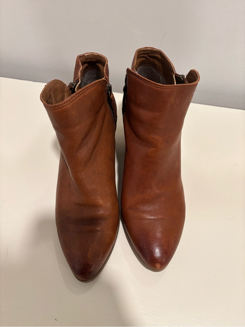 Frye Cognac Brown LeatherJudith Bootie